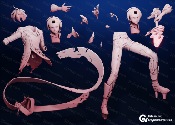 图片[2]-GrayWorld 原神 执行官达达利亚-P站图纸收藏馆