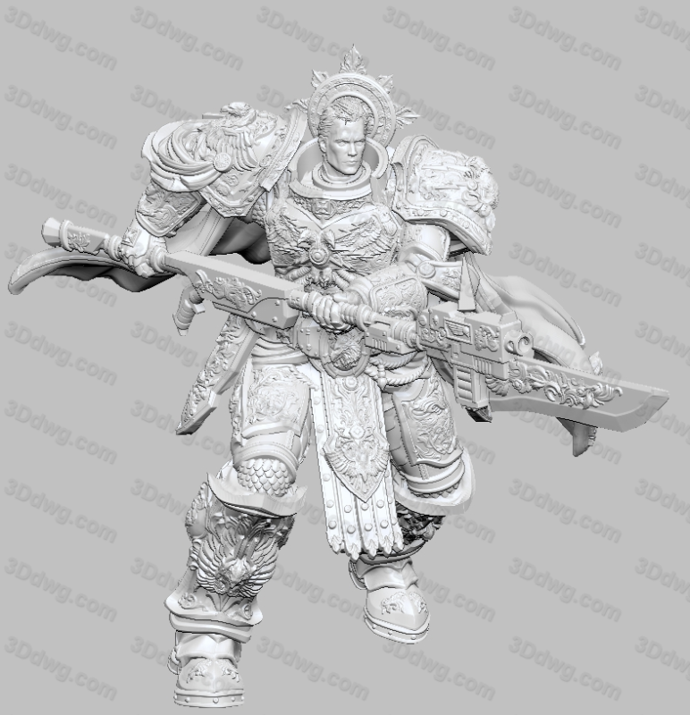 3DArtGuy The Chosen Attack Pose-P站图纸收藏馆