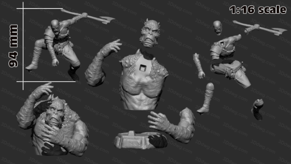 图片[2]-H3LL 战神 奎托斯-P站图纸收藏馆