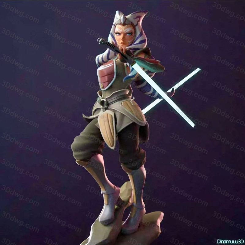 Dinamuuu 3D 星球大战 阿索卡·塔诺-P站图纸收藏馆