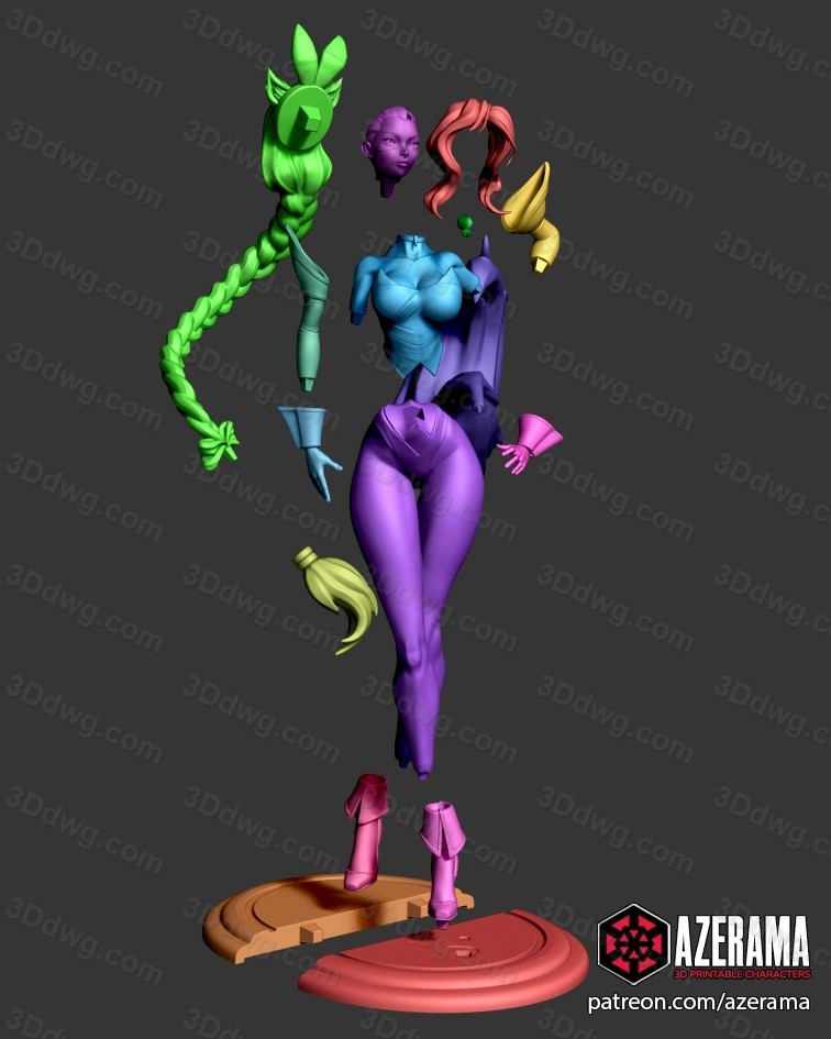 图片[3]-Azerama 英雄联盟 九尾妖狐 阿狸-P站图纸收藏馆