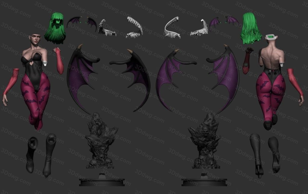 图片[2]-LuftMensch 恶魔战士 莫莉卡·安斯兰特-P站图纸收藏馆