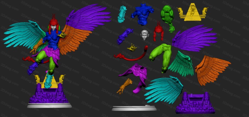 图片[2]-Geek MB 埃及神话 狮身人面-P站图纸收藏馆