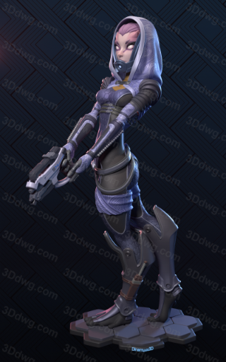 Dinamuuu 3D 质量效应 塔莉佐拉-P站图纸收藏馆