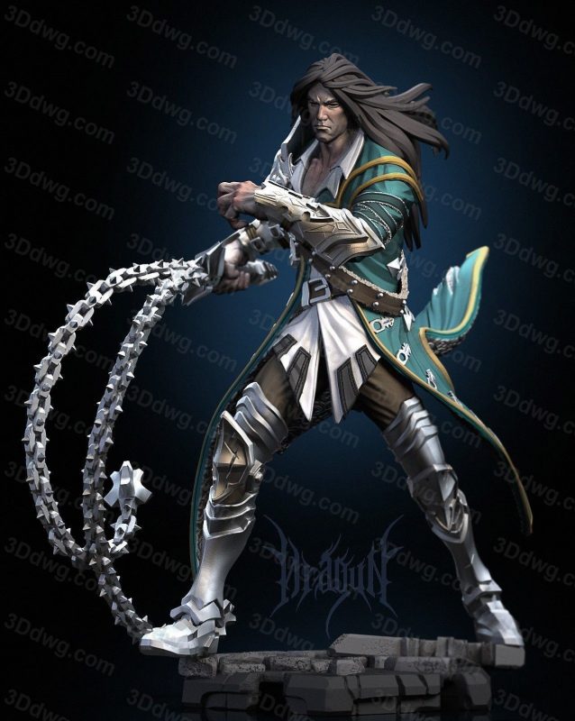 Dragun Studios 恶魔城 吸血鬼猎人 特莱弗·贝尔蒙特-P站图纸收藏馆