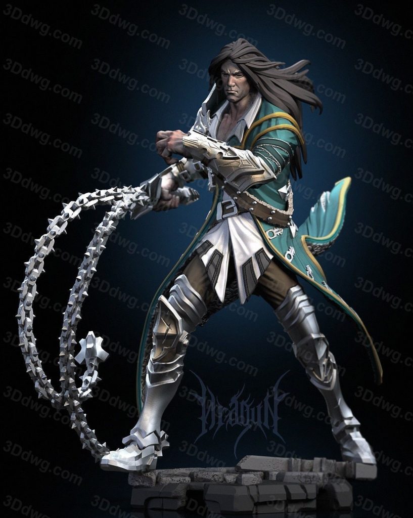 Dragun Studios 恶魔城 吸血鬼猎人 特莱弗·贝尔蒙特-P站图纸收藏馆