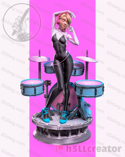 H3LL 漫威 蜘蛛侠 格温·斯黛西-P站图纸收藏馆