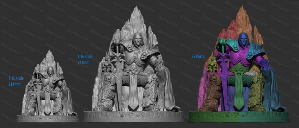 图片[2]-LuftMensch 魔兽世界 寒冰王冠 巫妖王-P站图纸收藏馆