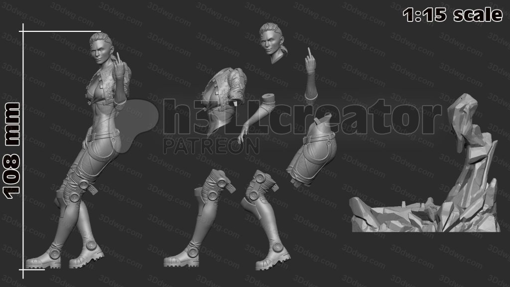 图片[2]-H3LL 质量效应 杰克-P站图纸收藏馆