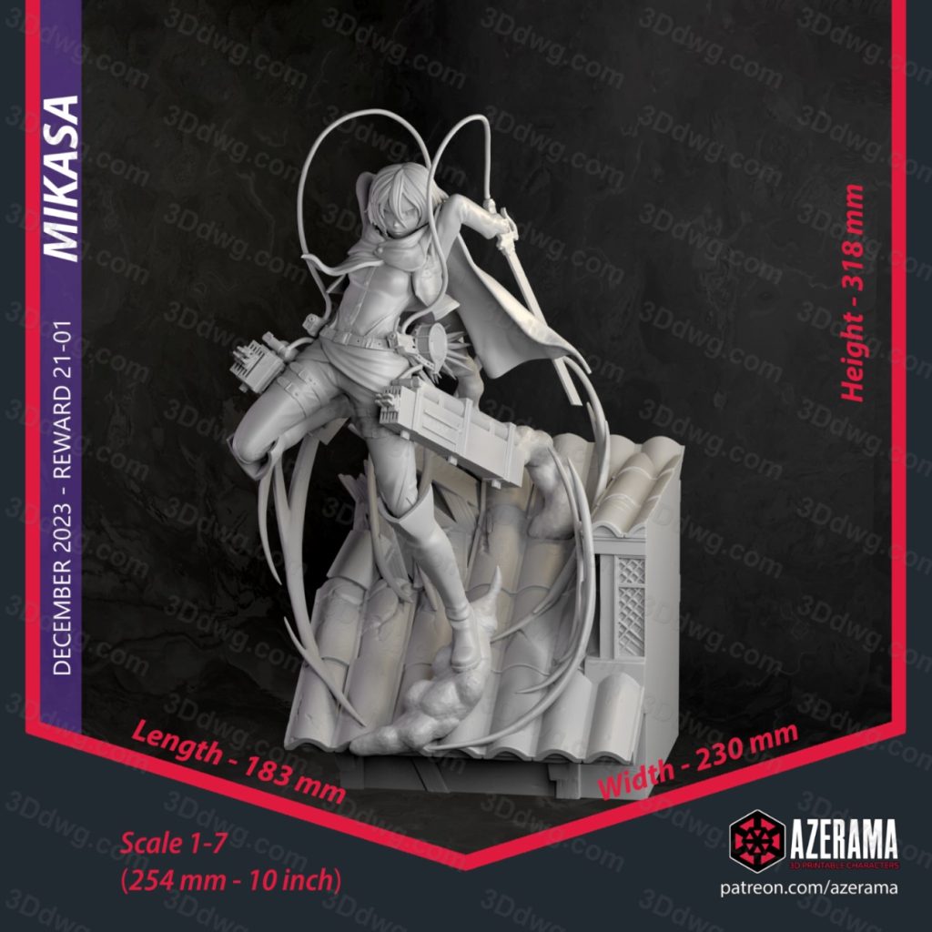 图片[2]-Azerama 进击的巨人 三笠·阿克曼-P站图纸收藏馆