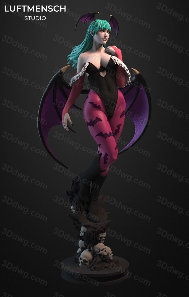 LuftMensch 恶魔战士 莫莉卡·安斯兰特-P站图纸收藏馆