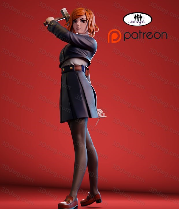 ANIME GIRLS 咒术回战 钉崎野蔷薇-P站图纸收藏馆