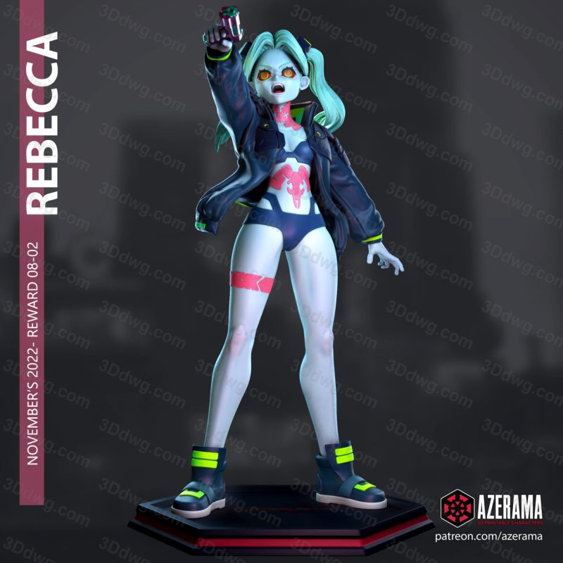 Azerama 边缘行者 瑞贝卡-P站图纸收藏馆