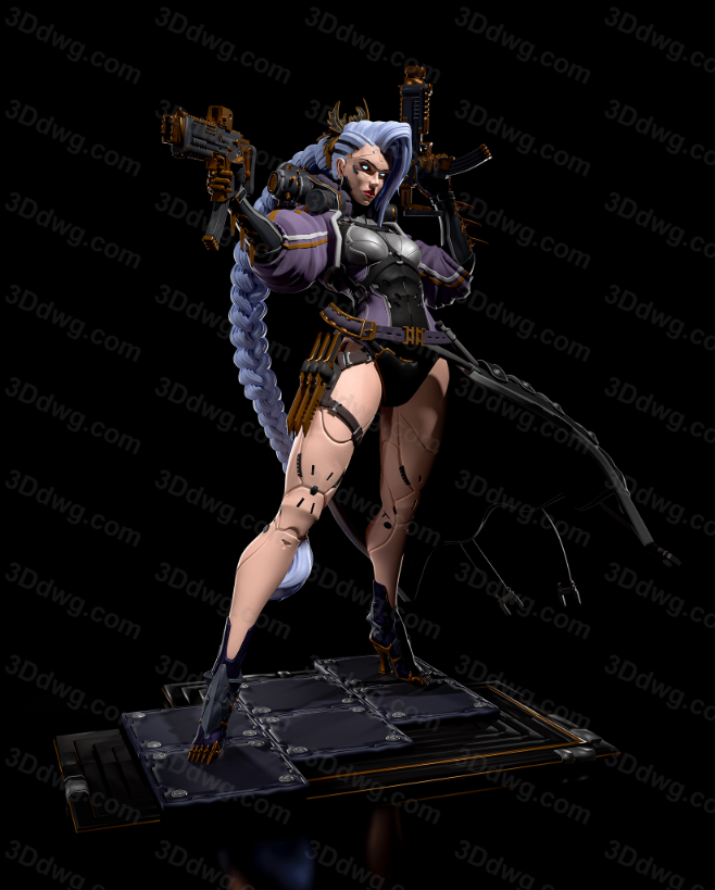 H3LL 赛博朋克 杀手凛-P站图纸收藏馆