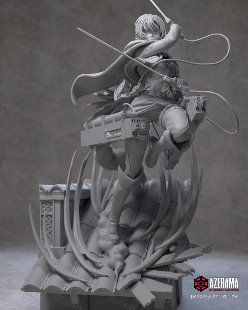 图片[2]-Azerama 进击的巨人 萨莎·布劳斯-P站图纸收藏馆
