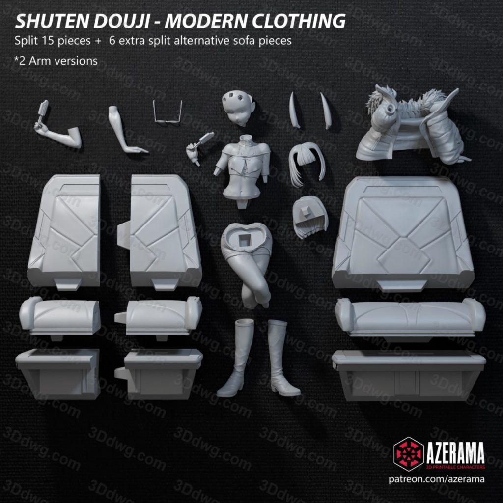 图片[3]-Azerama 阴阳师 酒吞童子-P站图纸收藏馆