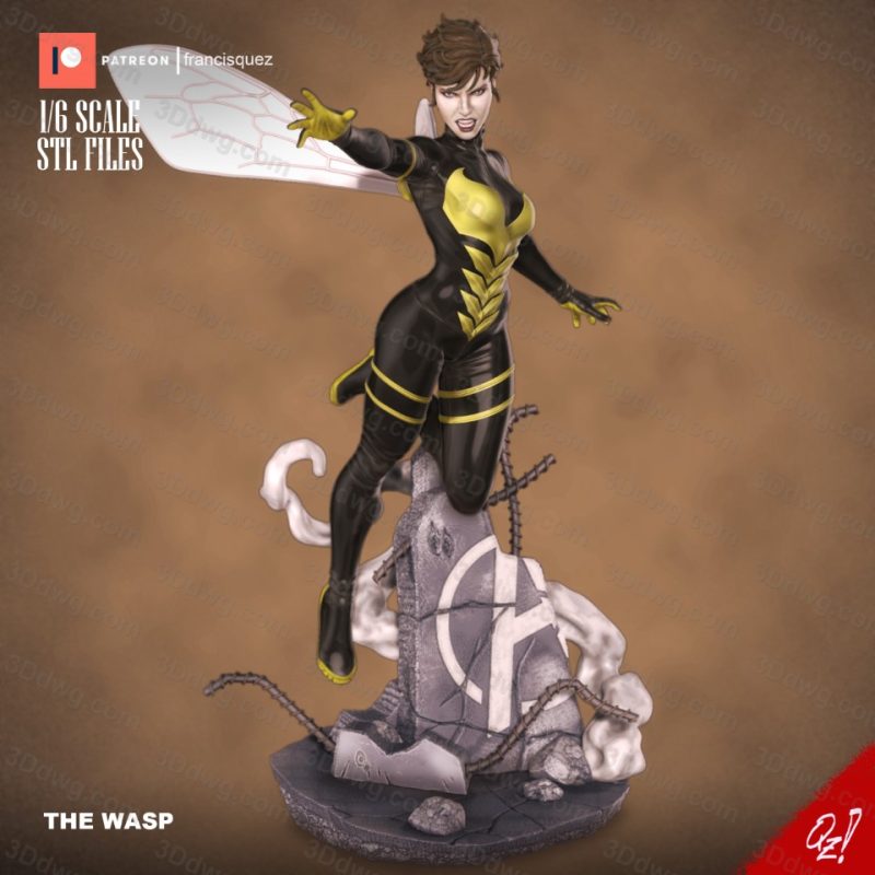 Francis Quez 漫威 蚁人 黄蜂女-P站图纸收藏馆