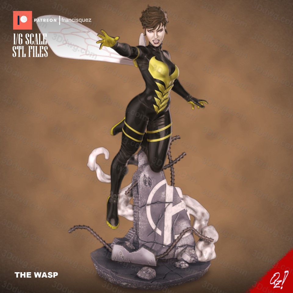 Francis Quez 漫威 蚁人 黄蜂女-P站图纸收藏馆