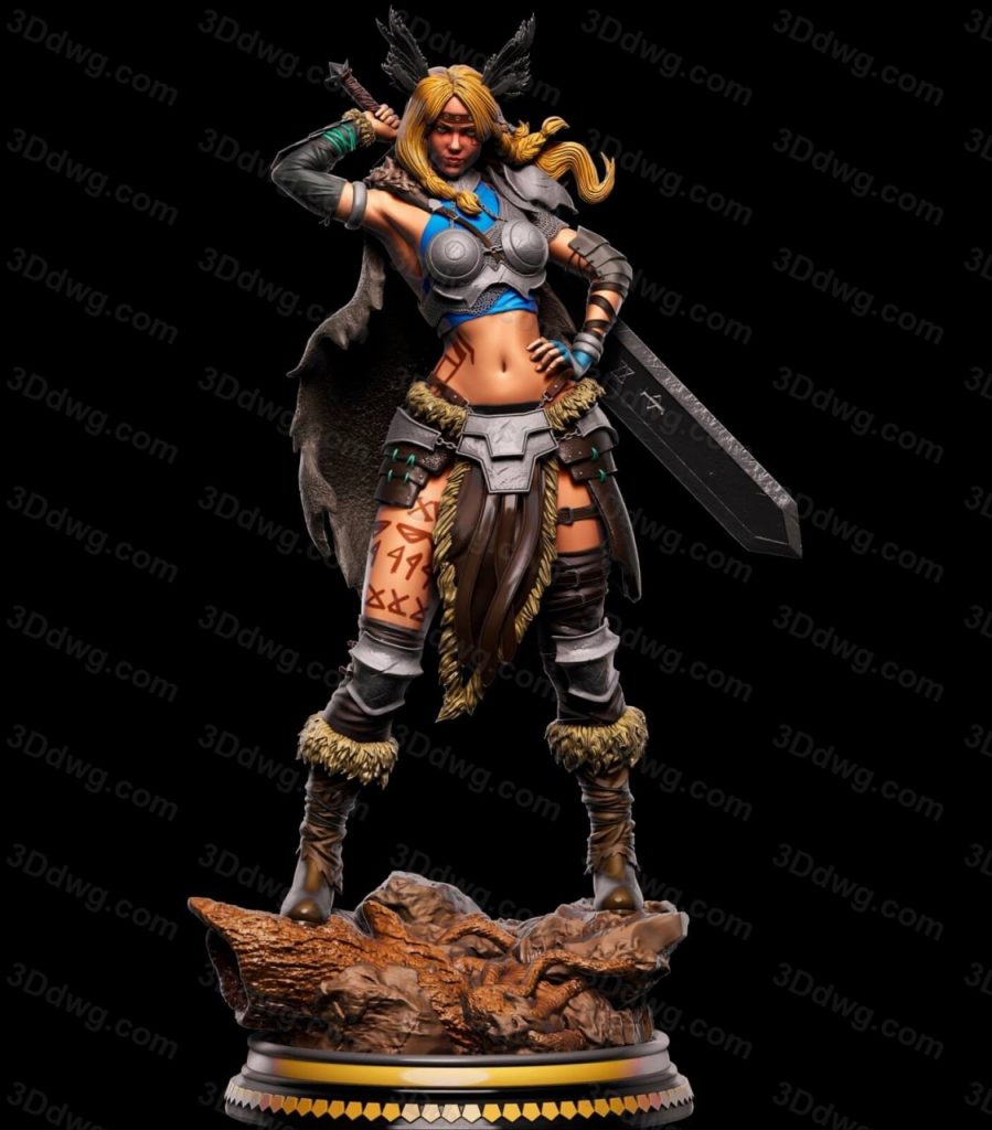 图片[2]-BrunoArt3D 女战士-P站图纸收藏馆