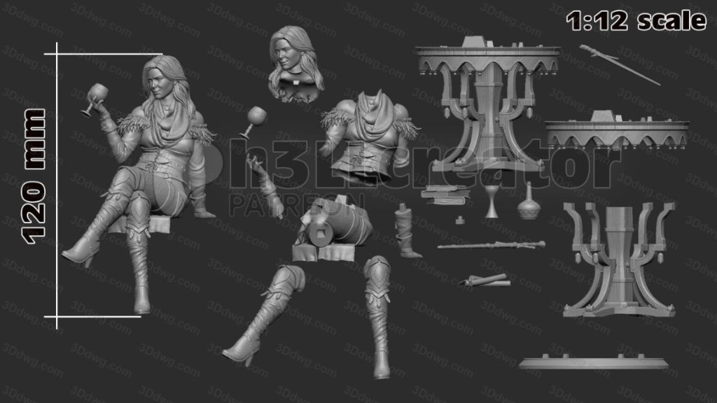 图片[2]-H3LL 巫师 叶奈法-P站图纸收藏馆