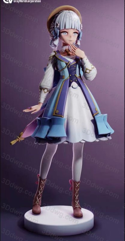 GrayWorld 原神 社奉行神里绫华-P站图纸收藏馆