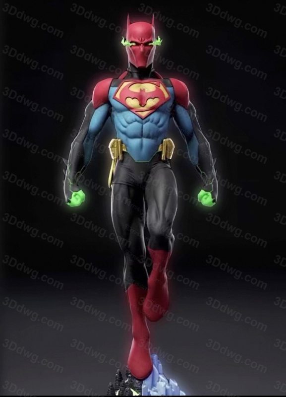 ATV DC漫画 超人和蝙蝠侠合体-P站图纸收藏馆