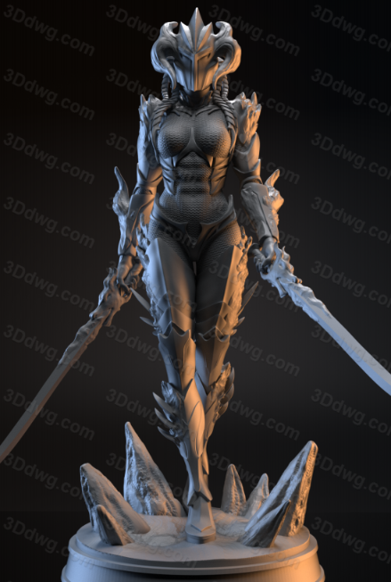 Gsculpt 牛头铠甲女武士-P站图纸收藏馆