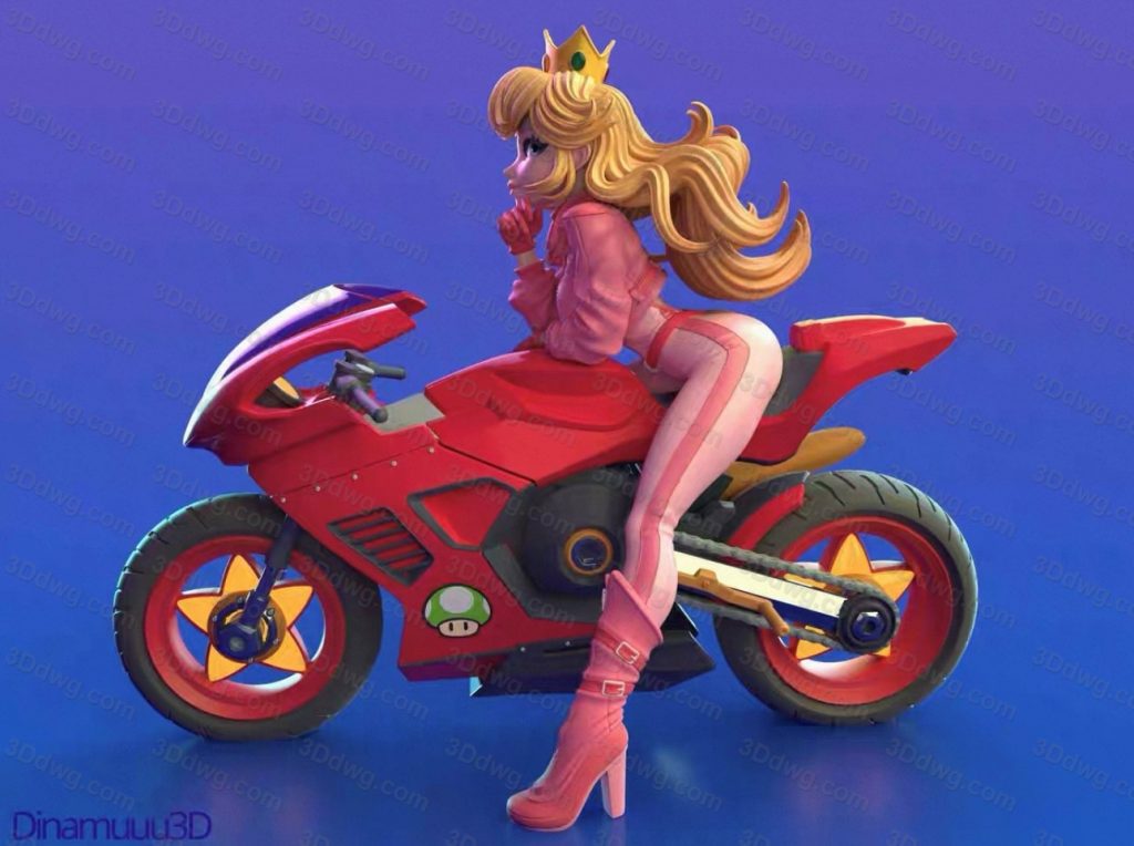 Dinamuuu 3D 超级马里奥 桃子公主-P站图纸收藏馆