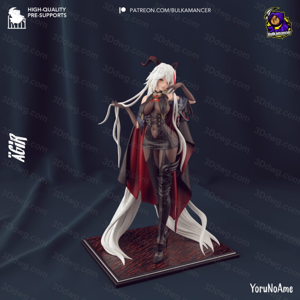 图片[3]-Bulkamancer 碧蓝航线 埃吉尔-P站图纸收藏馆