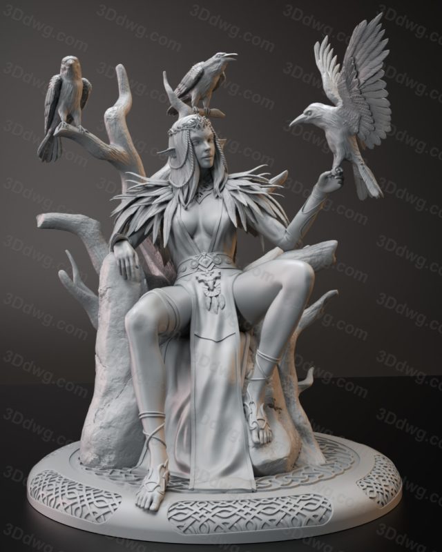 Gsculpt 乌鸦女王布拉尼斯-P站图纸收藏馆