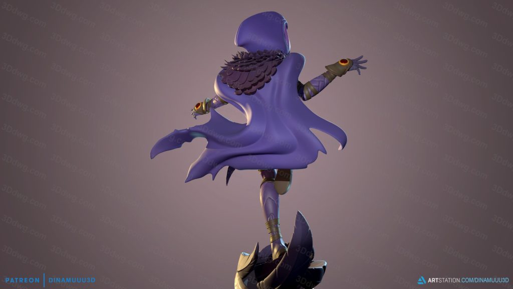 图片[2]-Dinamuuu 3D DC漫画 正义联盟 渡鸦-P站图纸收藏馆