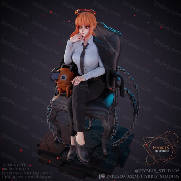 Hybris 链锯人 玛奇玛-P站图纸收藏馆