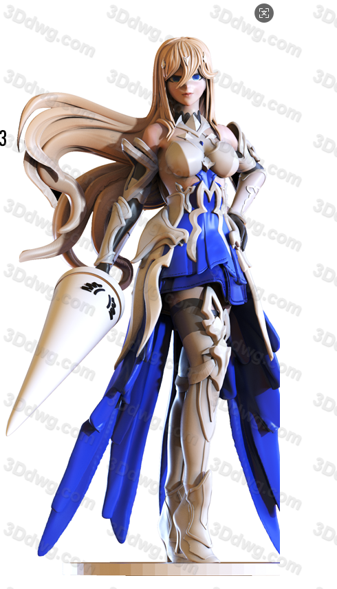 ANIME GIRLS 光明骑士-P站图纸收藏馆