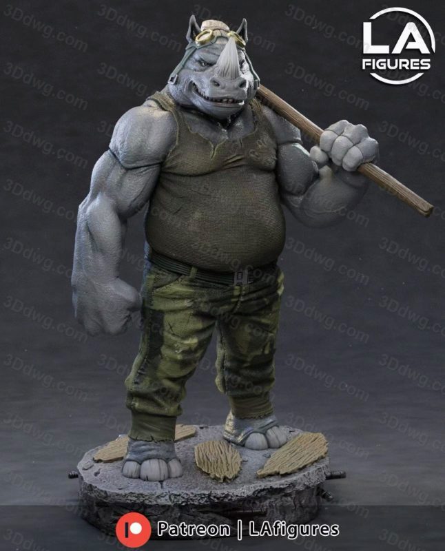 L.A Figures 忍者神龟 犀牛人-P站图纸收藏馆