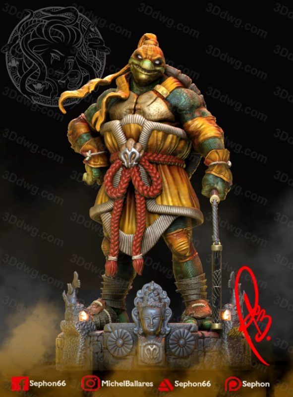 Geek MB 忍者神龟 米开朗基罗-P站图纸收藏馆