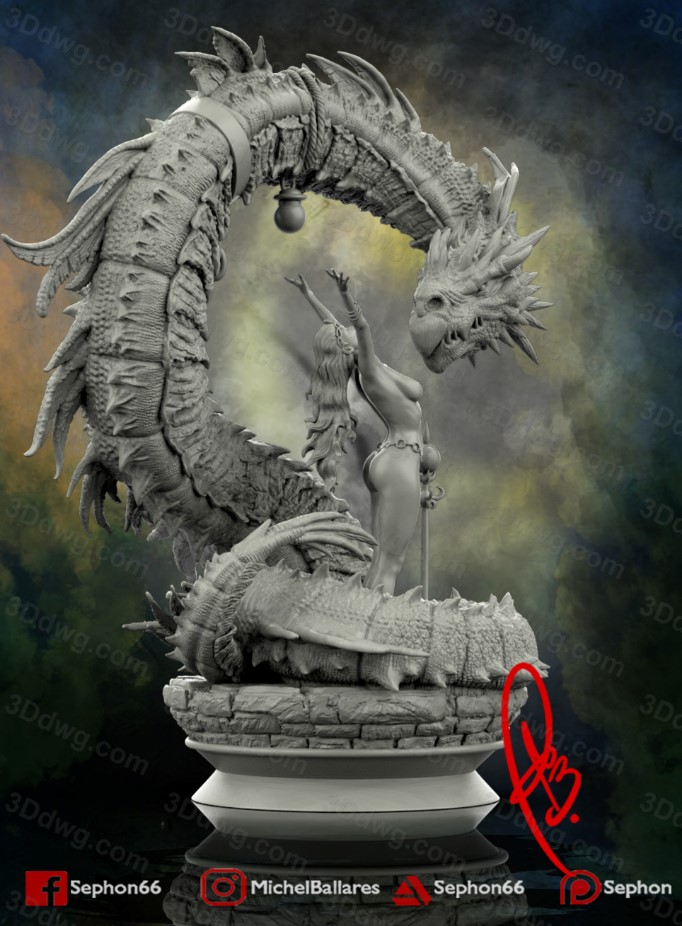 Geek MB 女孩与龙-P站图纸收藏馆