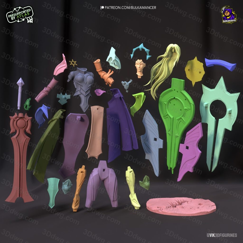 图片[4]-Bulkamancer 英雄联盟 雷欧娜-P站图纸收藏馆