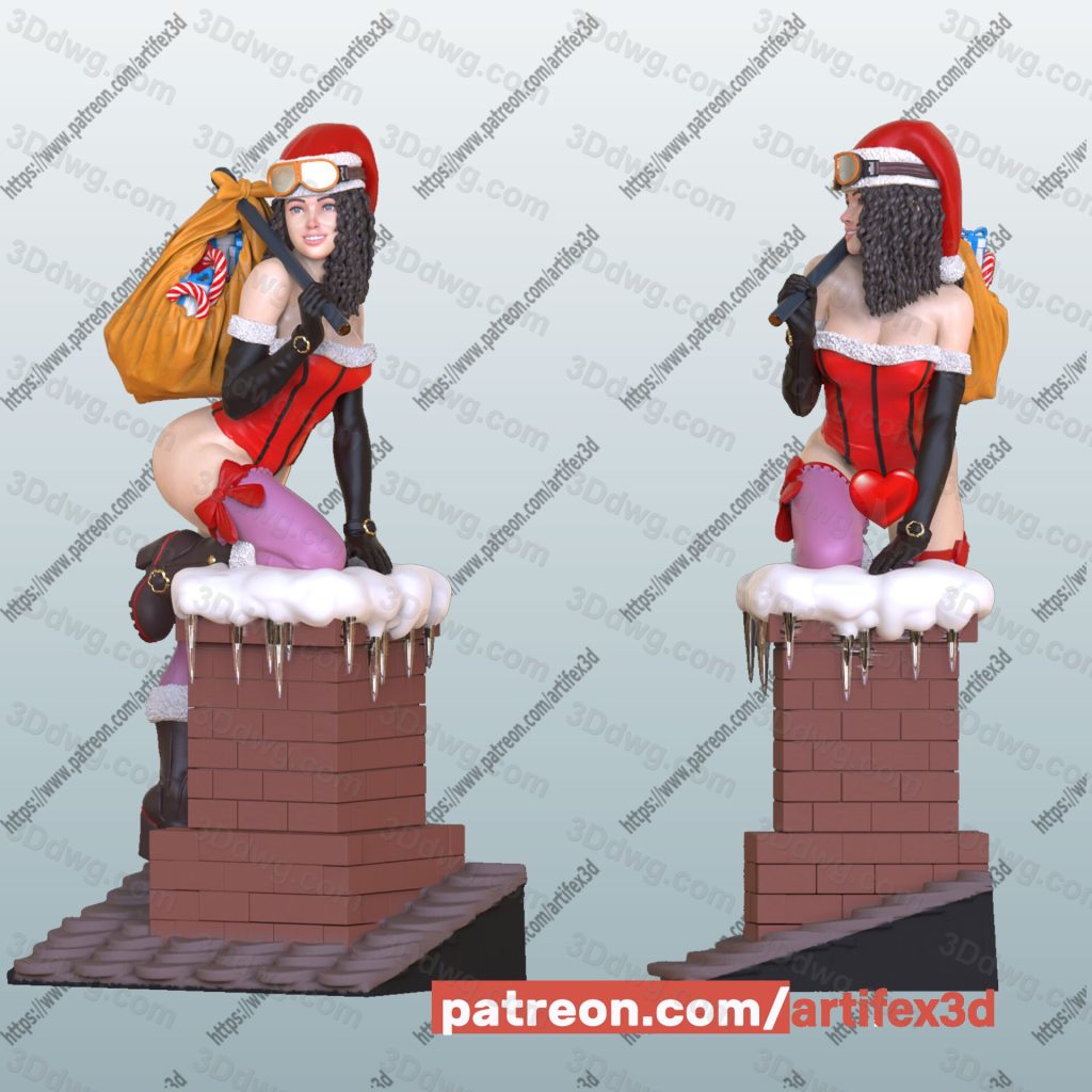 Artifex3d 圣诞女郎-P站图纸收藏馆