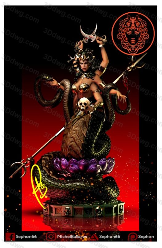 Geek MB 龙与地下城 六臂蛇魔-P站图纸收藏馆