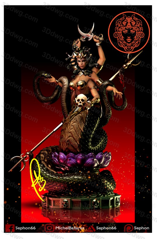 Geek MB 龙与地下城 六臂蛇魔-P站图纸收藏馆