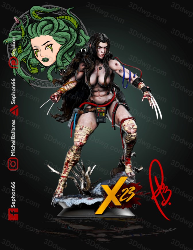 Geek MB 漫威 X战警 金刚狼 克隆人X-23-P站图纸收藏馆