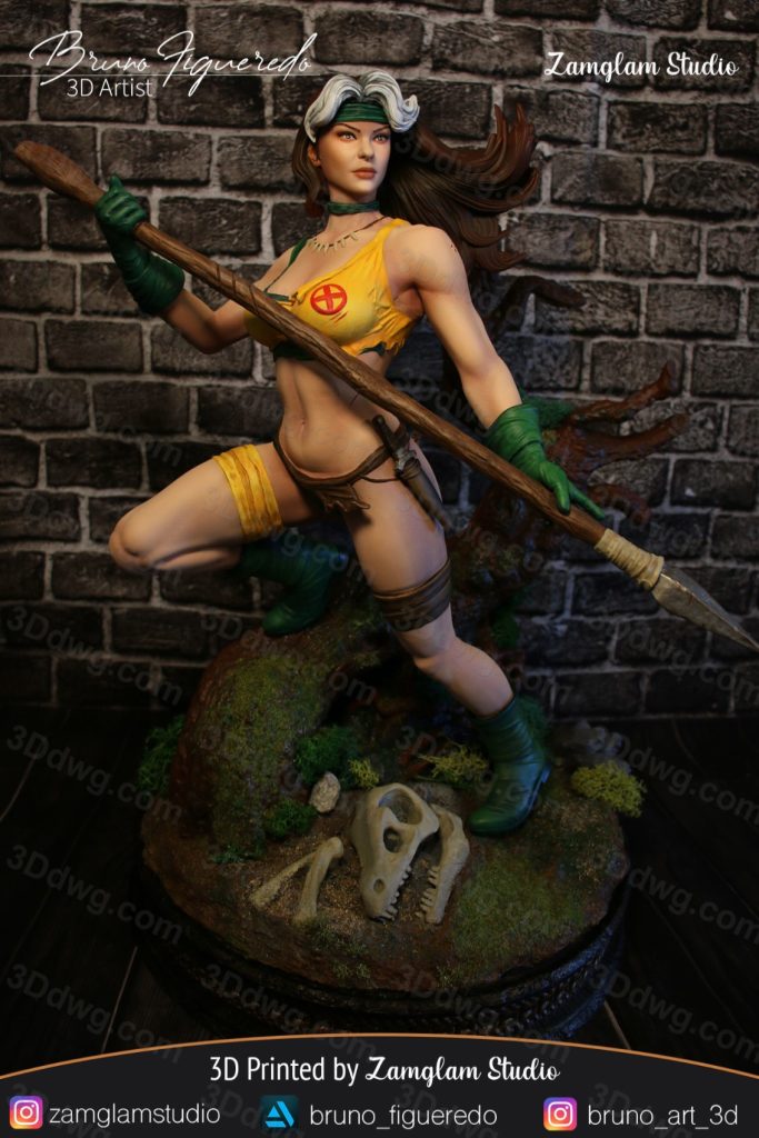 BrunoArt3D 漫威 Ⅹ战警 罗刹女-P站图纸收藏馆