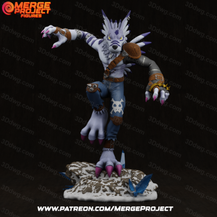 MPF 数码宝贝 兽人加鲁鲁兽-P站图纸收藏馆