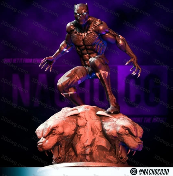 Nacho CG 漫威 黑豹-P站图纸收藏馆