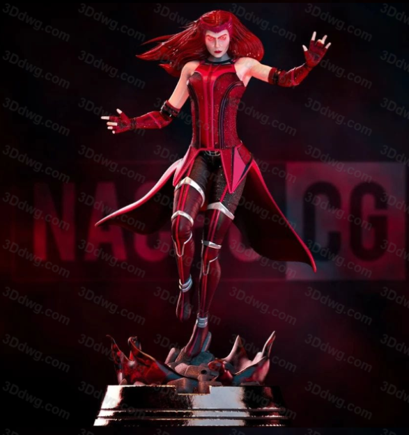 Nacho CG 漫威 复联 绯红女巫-P站图纸收藏馆