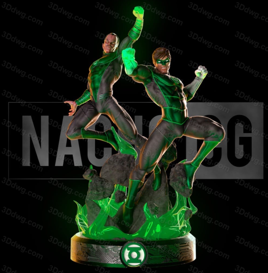 Nacho CG DC漫画 绿灯侠 哈尔和塔尔-P站图纸收藏馆