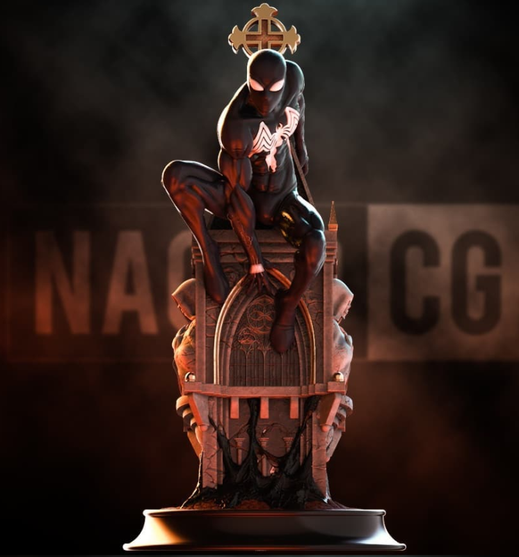 Nacho CG 漫威 共生体蜘蛛侠-P站图纸收藏馆