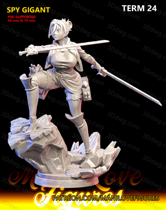 Man I Love 进击的巨人 安妮·莱昂哈特-P站图纸收藏馆