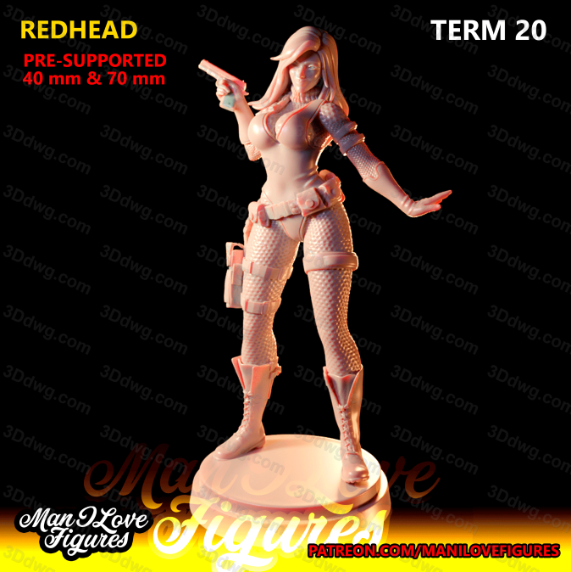 Man I Love 特种部队 红发女斯卡利特-P站图纸收藏馆