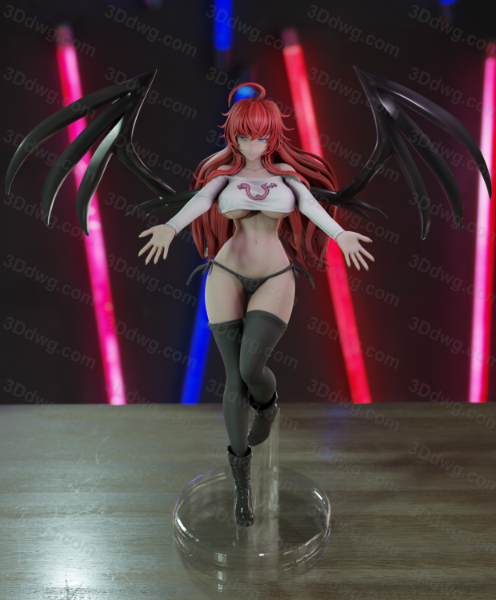 Momoji 恶魔高校 莉雅丝·吉蒙里-P站图纸收藏馆